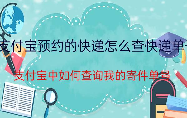 支付宝预约的快递怎么查快递单号 支付宝中如何查询我的寄件单号？